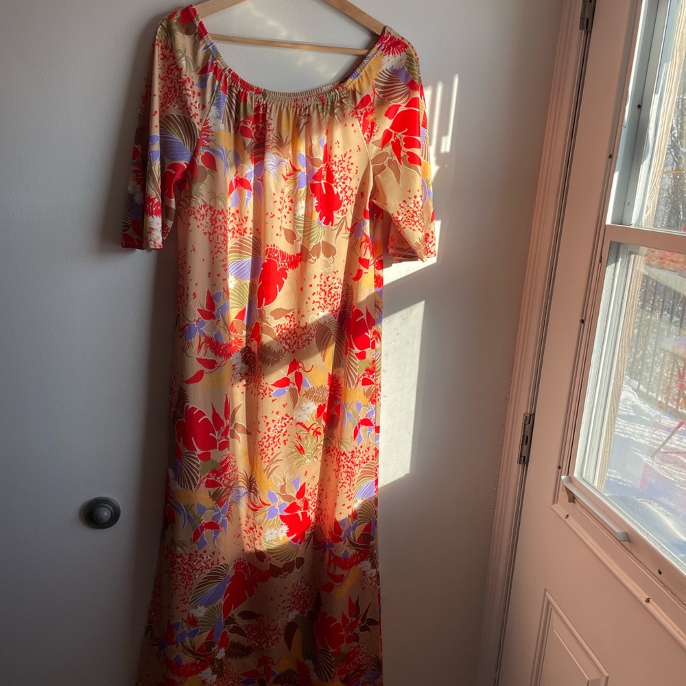 Montreal printed maxi dress